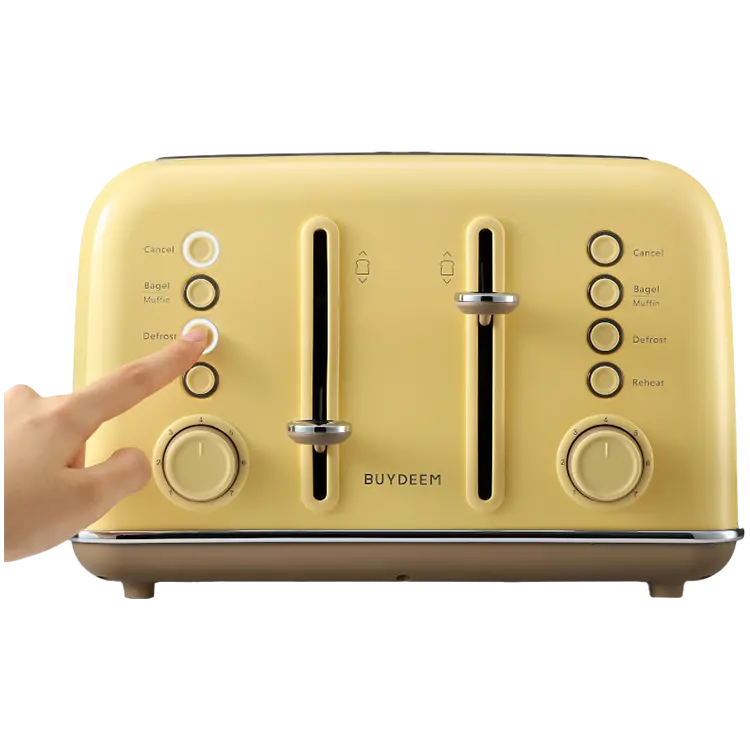 BUYDEEM 4 Slice Toaster, model DT640E, color Mellow Yellow, EU - image 3