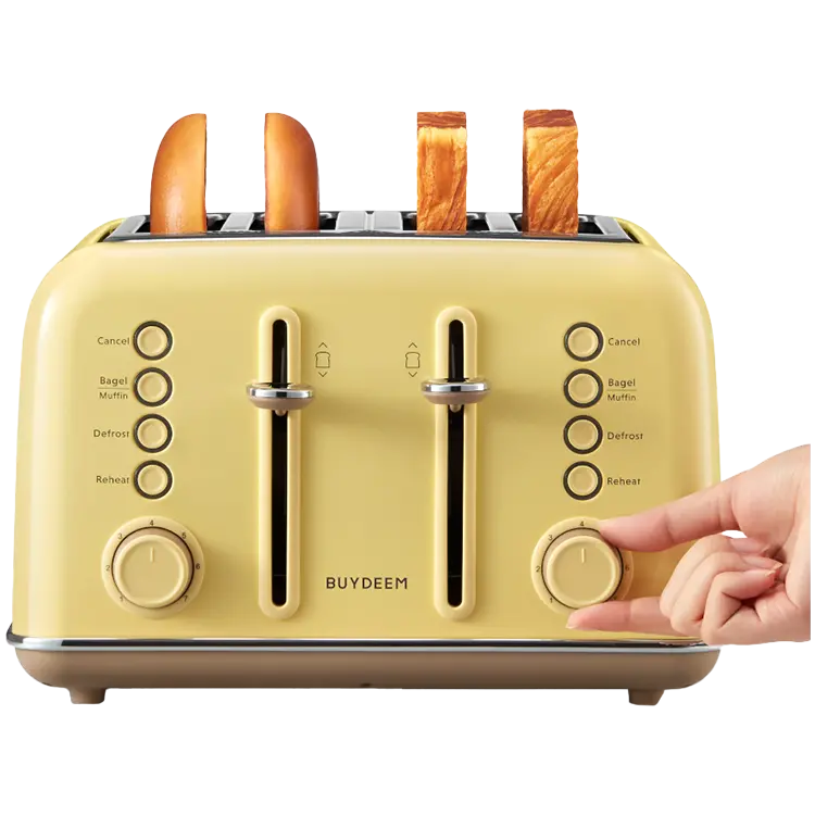 BUYDEEM 4 Slice Toaster, model DT640E, color Mellow Yellow, EU - image 4