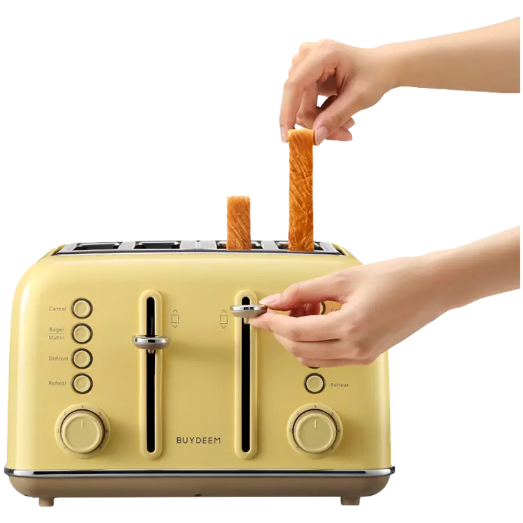 BUYDEEM 4 Slice Toaster, model DT640E, color Mellow Yellow, EU - image 5