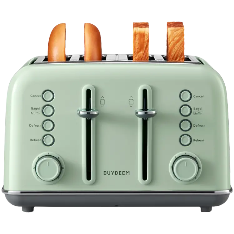 BUYDEEM 4 Slice Toaster, model DT640E, color Cozy Greenish, EU - image 3