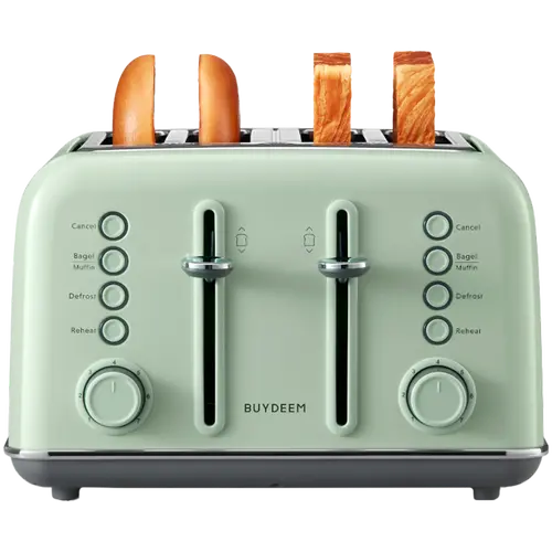 BUYDEEM Τοστιέρα 4 θέσεων, μοντέλο DT640E, χρώμα Cozy Greenish, EU - 4