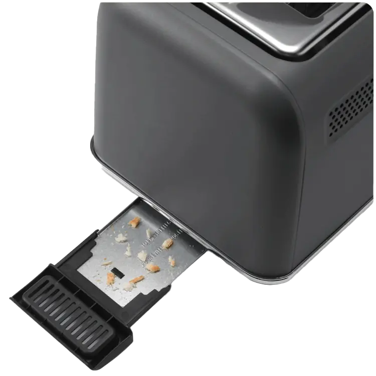 BUYDEEM 2 Slice Automatic Metal Toaster, model DT730E, color Ink Grey, EU - image 2