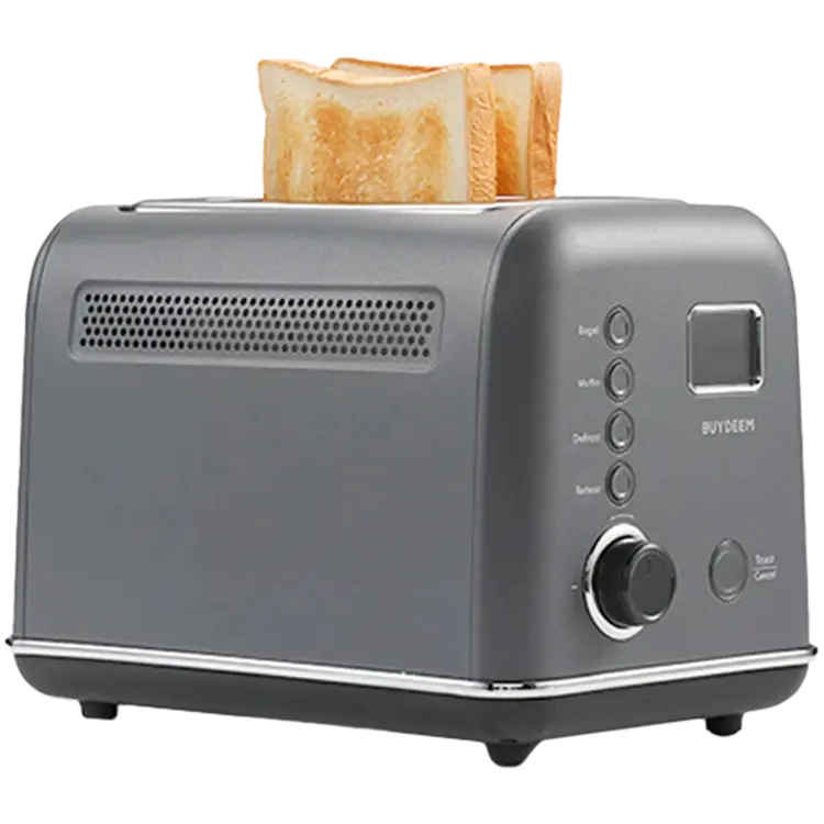 BUYDEEM 2 Slice Automatic Metal Toaster, model DT730E, color Ink Grey, EU - image 3