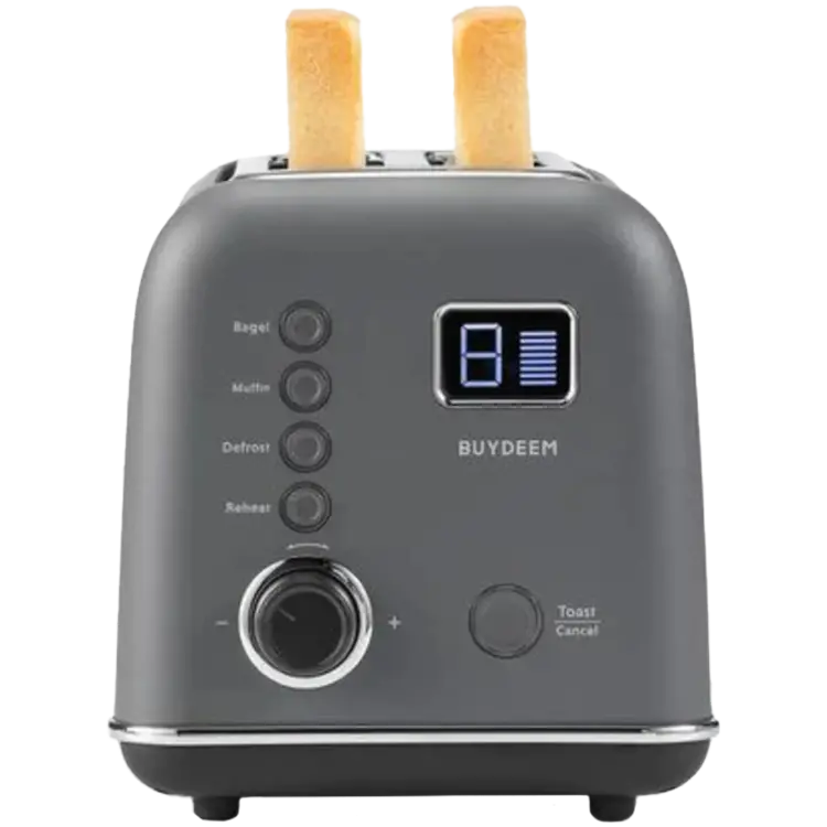 BUYDEEM 2 Slice Automatic Metal Toaster, model DT730E, color Ink Grey, EU - image 5