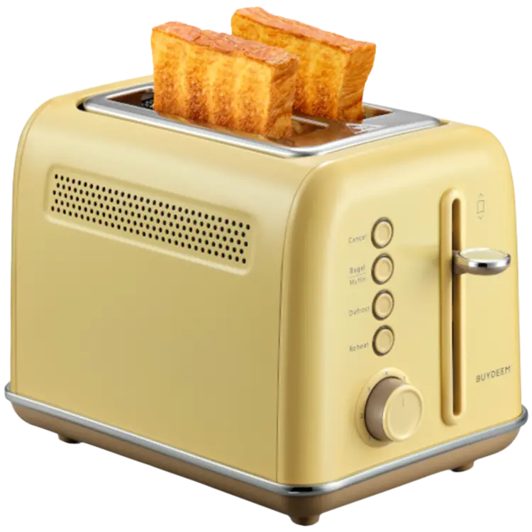 BUYDEEM 2 Slice Toaster, model DT620E, color Mellow Yellow, EU - image 1