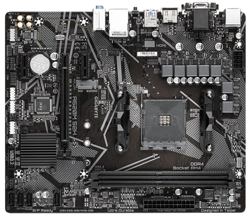 Дънна платка, GIGABYTE GB A520M S2H / AM4 - image 1