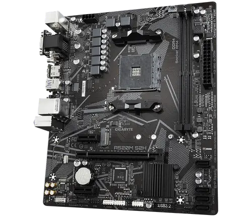 Дънна платка, GIGABYTE GB A520M S2H / AM4 - image 2