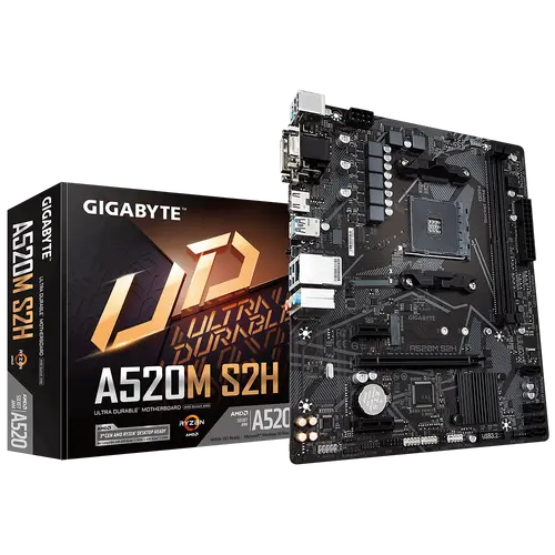 Дънна платка, GIGABYTE GB A520M S2H / AM4