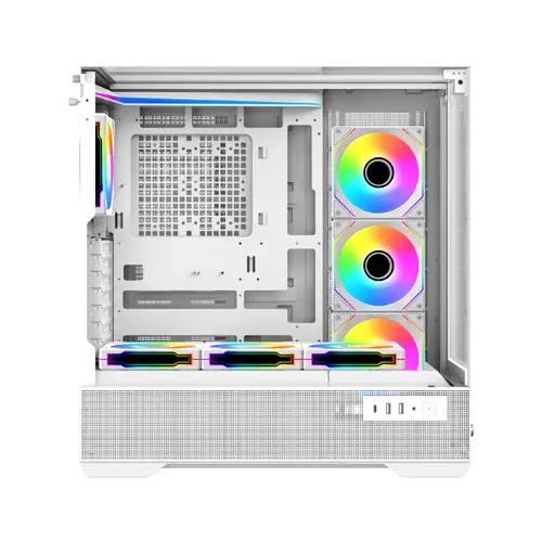 Xigmatek кутия Case EATX - Vision Arctic - 7 ARGB Fans, LCD Display Panel, Smart Fan Control - image 2