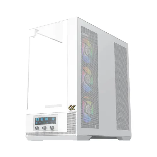 Xigmatek кутия Case EATX - Vision Arctic - 7 ARGB Fans, LCD Display Panel, Smart Fan Control - image 4