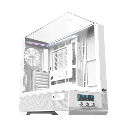 Xigmatek кутия Case EATX - Vision Arctic - 7 ARGB Fans, LCD Display Panel, Smart Fan Control - image 8