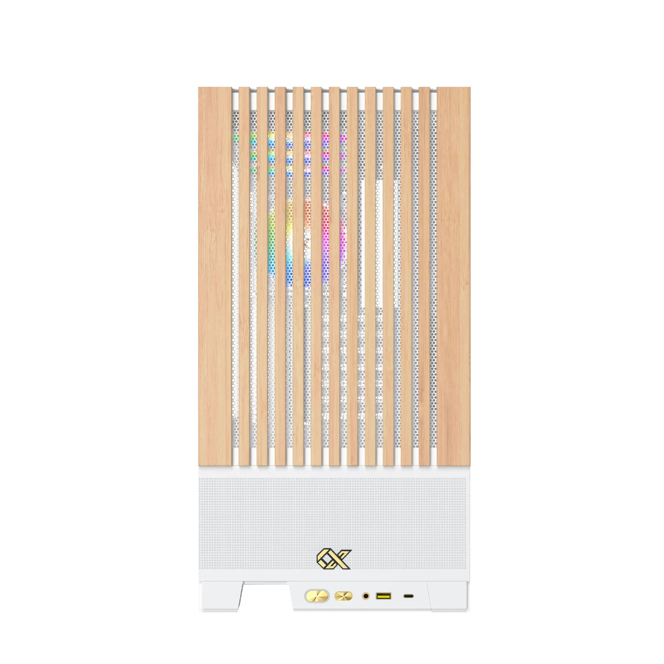 Xigmatek кутия Case EATX - Endorphin WD Arctic, Addressable RGB, Wood - image 2