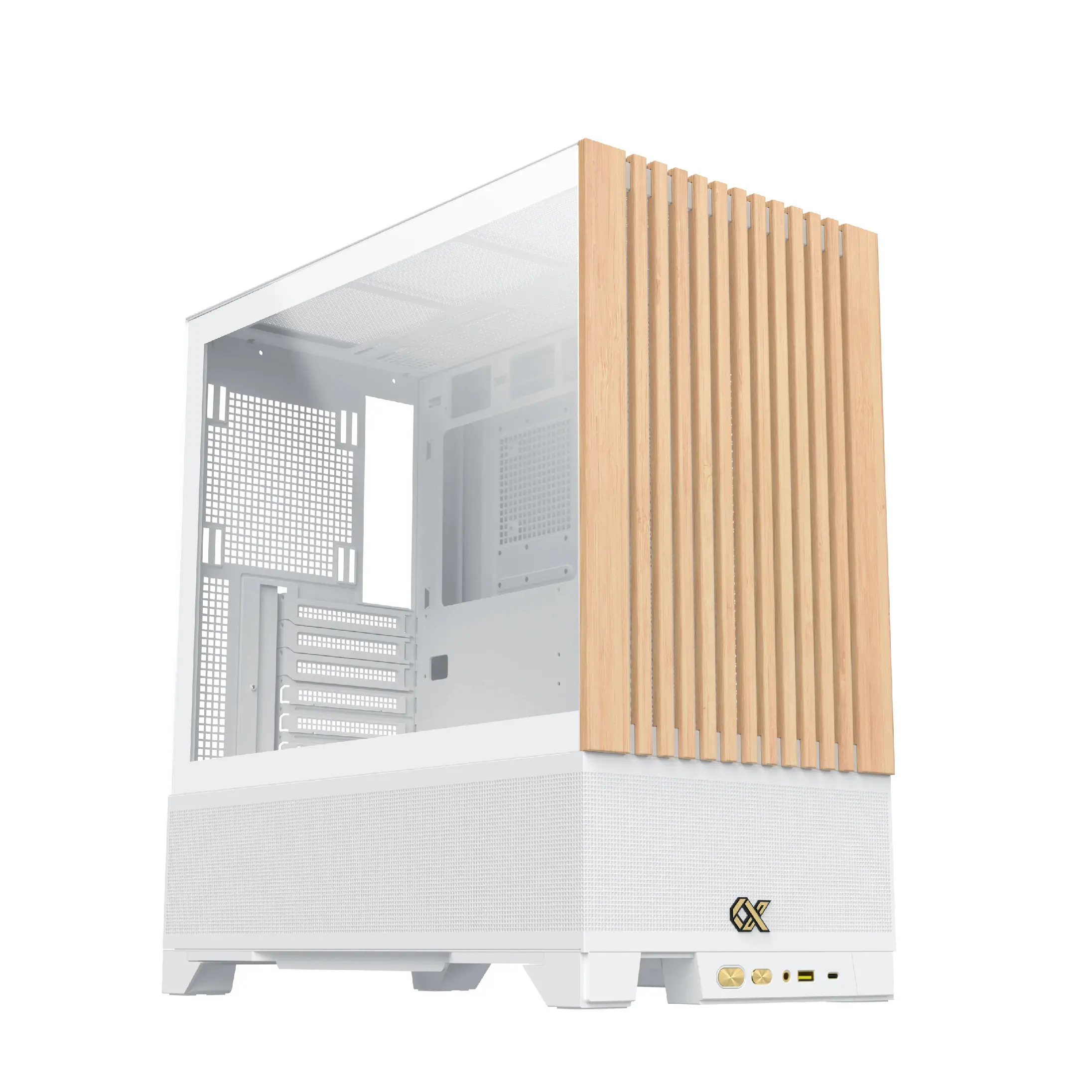 Xigmatek кутия Case EATX - Endorphin WD Arctic, Addressable RGB, Wood - image 5
