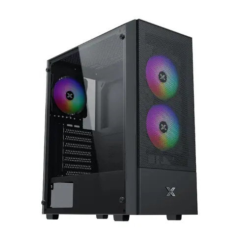 Xigmatek кутия Case ATX - Hero II Air 3F - RGB, Tempered Glass