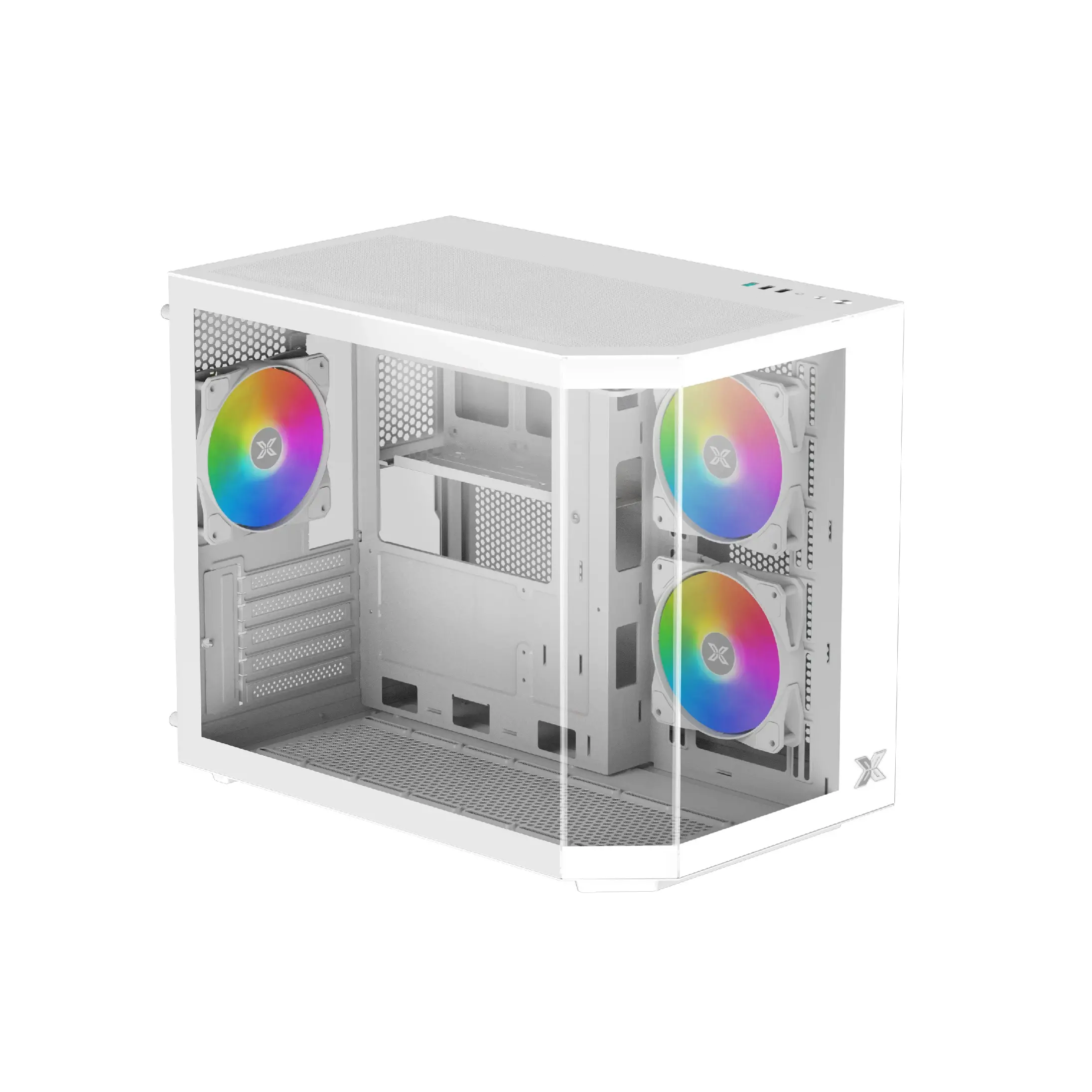 Xigmatek кутия Case mATX - Cubi M Arctic - 6 ARGB Fans - image 1