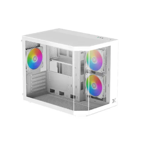 Xigmatek кутия Case mATX - Cubi M Arctic - 6 ARGB Fans - image 1