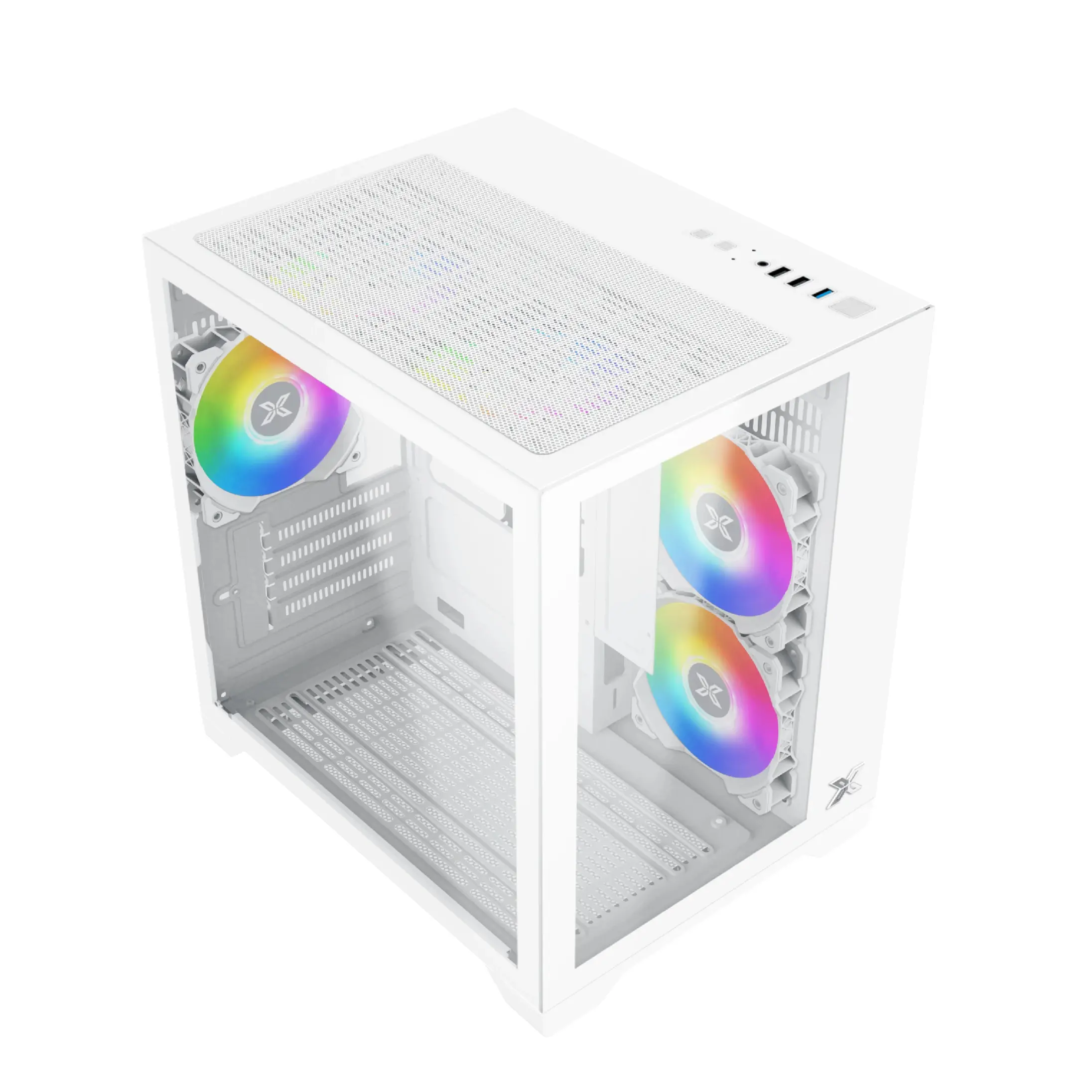 Xigmatek кутия Case mATX - Aqua M Lite Arctic - 5 ARGB Fans - image 15