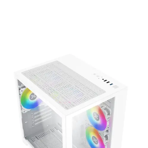 Xigmatek кутия Case mATX - Aqua M Lite Arctic - 5 ARGB Fans - 20