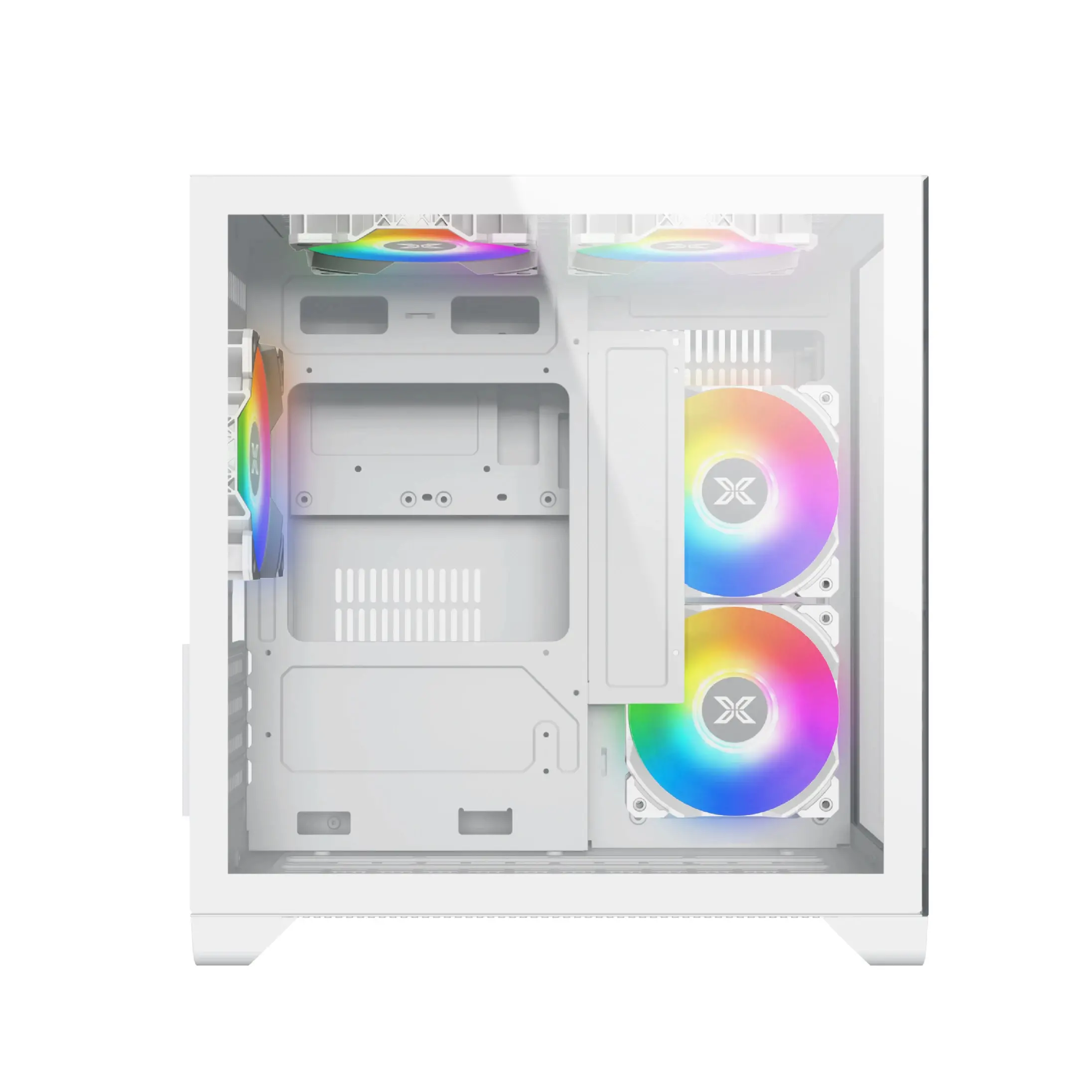 Xigmatek кутия Case mATX - Aqua M Lite Arctic - 5 ARGB Fans - image 7