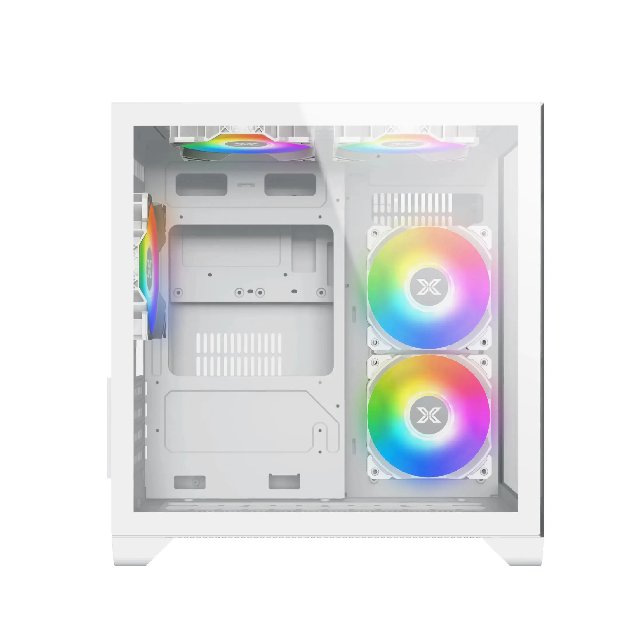 Xigmatek кутия Case mATX - Aqua M Lite Arctic - 5 ARGB Fans - image 8