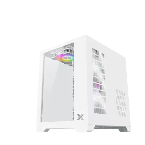 Xigmatek кутия Case mATX - Aqua M Lite Arctic - 5 ARGB Fans - 10