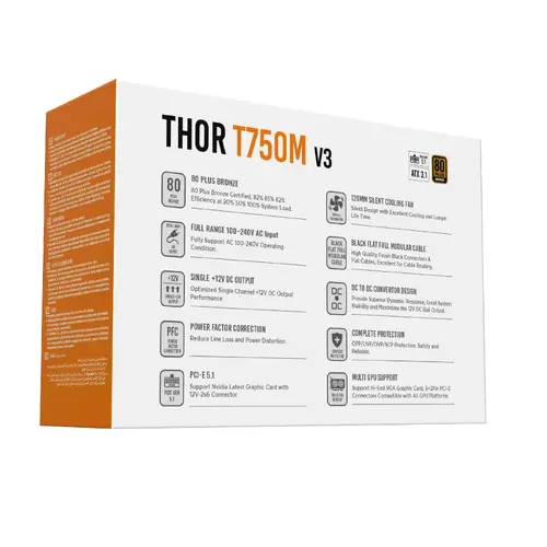Xigmatek захранване PSU ATX 3.1 750W Bronze - Thor T750M V3 - image 9