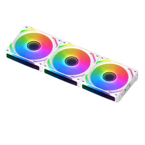 Xigmatek Комплект вентилатори Fan Pack 3-in-1 3x120mm - Starlink Ultra Arctic - Infinity Mirror, A-RGB - image 3
