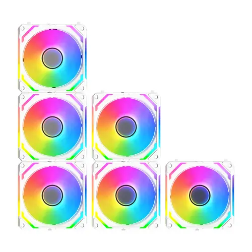 Xigmatek Комплект вентилатори Fan Pack 3-in-1 3x120mm - Starlink Ultra Arctic - Infinity Mirror, A-RGB - image 6
