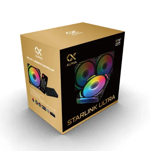 Xigmatek Комплект вентилатори Fan Pack 3-in-1 3x120mm - Starlink Ultra - Infinity Mirror, A-RGB - image 10