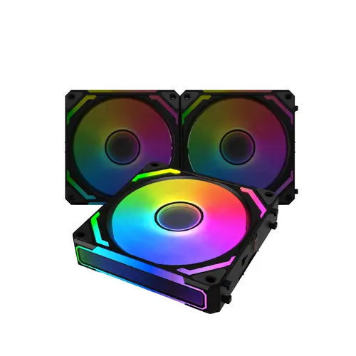 Xigmatek Комплект вентилатори Fan Pack 3-in-1 3x120mm - Starlink Ultra - Infinity Mirror, A-RGB - image 1