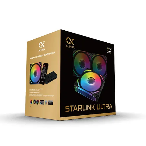 Xigmatek Комплект вентилатори Fan Pack 3-in-1 3x120mm - Starlink Ultra - Infinity Mirror, A-RGB - image 9