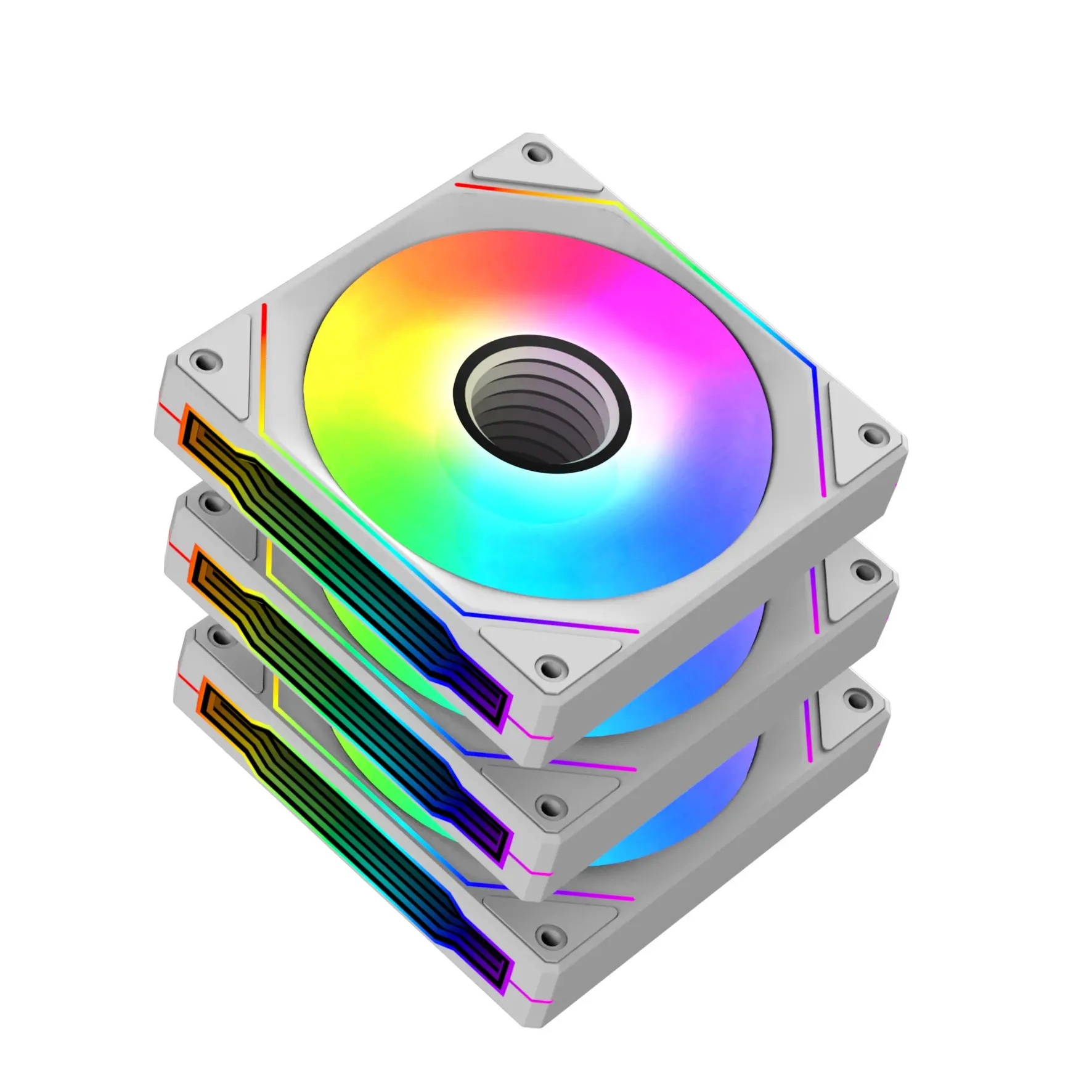 Xigmatek Set ventilatoare Fan Pack 3-in-1 3x120mm - Infinity G20A Arctic - Infinity Mirror, A-RGB