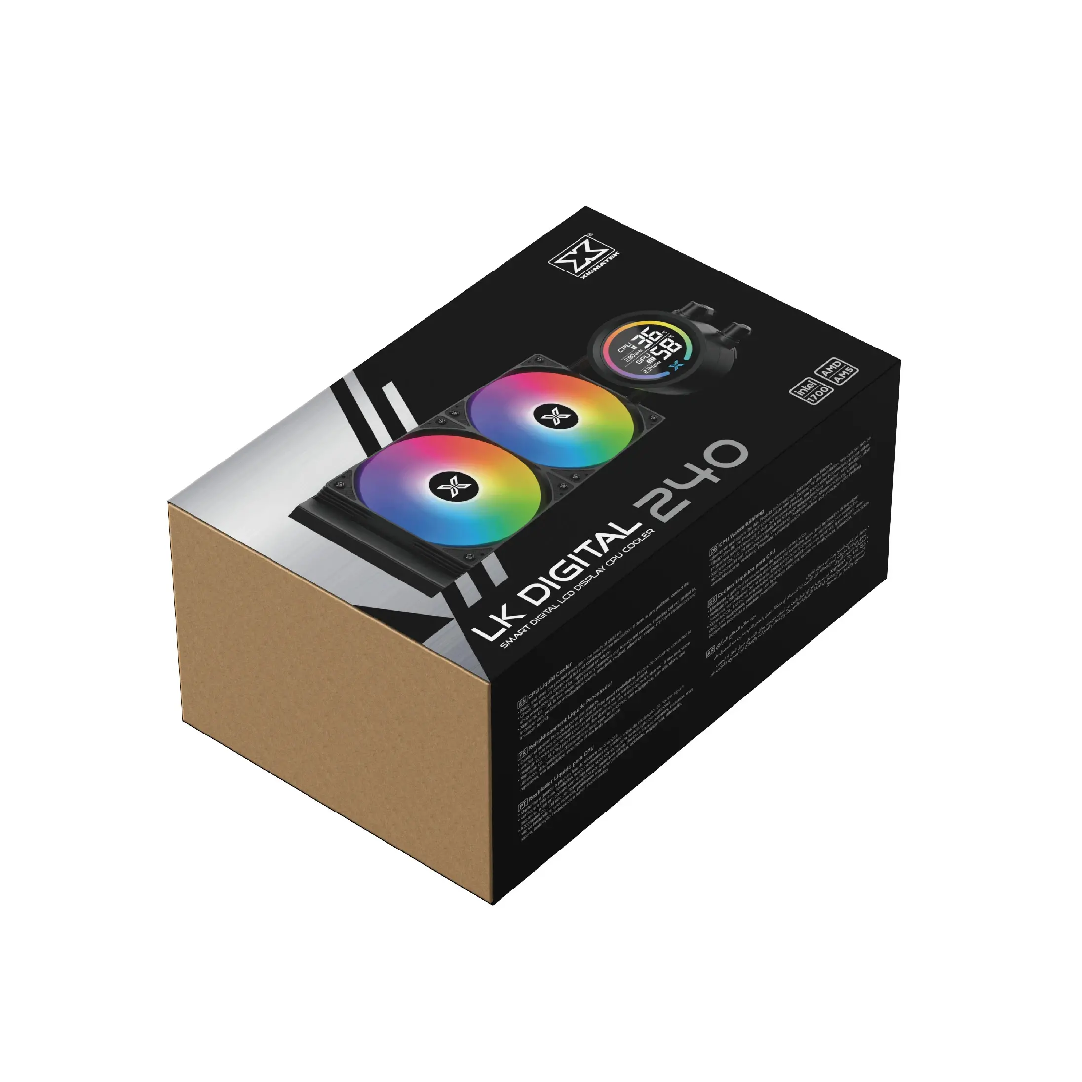 Xigmatek водно охлаждане Water Cooling LK 240 Digital - LED Display, A-RGB - image 12