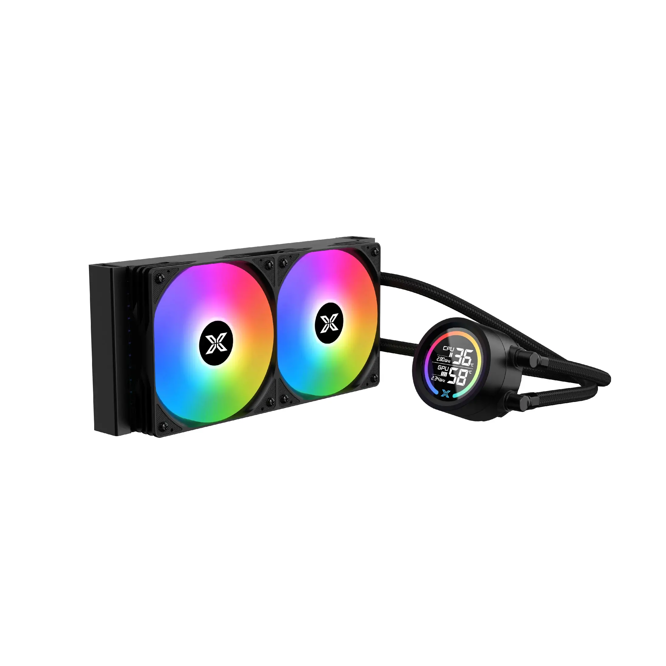 Xigmatek водно охлаждане Water Cooling LK 240 Digital - LED Display, A-RGB - image 2