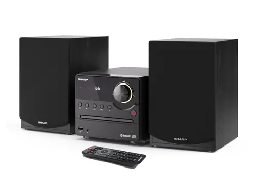 Аудио система, Sharp Audio Systems XL-B512(BK), HI-FI MICRO SYSTEM, 45W total max power output, FM PLL tuner, Bluetooth v5.0, CD player, USB, 3.5mm Aux-in / line-in, wooden speaker, Black - image 5