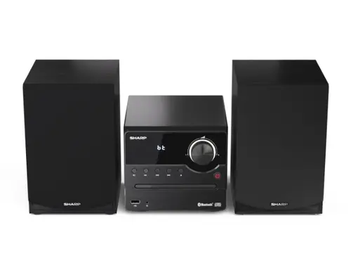 Аудио система, Sharp Audio Systems XL-B512(BK), HI-FI MICRO SYSTEM, 45W total max power output, FM PLL tuner, Bluetooth v5.0, CD player, USB, 3.5mm Aux-in / line-in, wooden speaker, Black - image 6