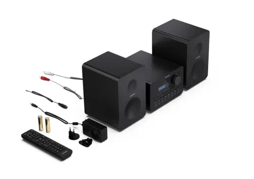 Аудио система, Sharp Audio Systems XL-B514(BK), HI-FI MICRO SYSTEM, 40W (peak), FM radio with RDS,  Bluetooth v5.0, CD player, USB MP3 playback, 3.5mm Headphone jack / line-out, wooden speaker, Black - image 13