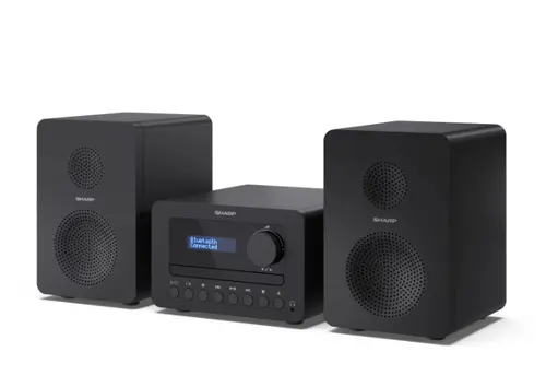 Аудио система, Sharp Audio Systems XL-B514(BK), HI-FI MICRO SYSTEM, 40W (peak), FM radio with RDS,  Bluetooth v5.0, CD player, USB MP3 playback, 3.5mm Headphone jack / line-out, wooden speaker, Black - image 2