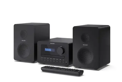 Аудио система, Sharp Audio Systems XL-B514(BK), HI-FI MICRO SYSTEM, 40W (peak), FM radio with RDS,  Bluetooth v5.0, CD player, USB MP3 playback, 3.5mm Headphone jack / line-out, wooden speaker, Black - image 3