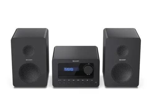 Аудио система, Sharp Audio Systems XL-B514(BK), HI-FI MICRO SYSTEM, 40W (peak), FM radio with RDS,  Bluetooth v5.0, CD player, USB MP3 playback, 3.5mm Headphone jack / line-out, wooden speaker, Black - image 6