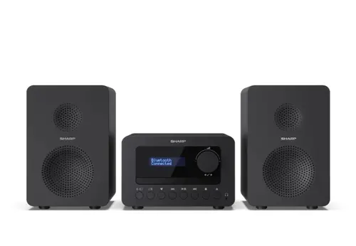 Аудио система, Sharp Audio Systems XL-B514(BK), HI-FI MICRO SYSTEM, 40W (peak), FM radio with RDS,  Bluetooth v5.0, CD player, USB MP3 playback, 3.5mm Headphone jack / line-out, wooden speaker, Black - image 7