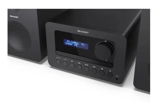 Аудио система, Sharp Audio Systems XL-B514(BK), HI-FI MICRO SYSTEM, 40W (peak), FM radio with RDS,  Bluetooth v5.0, CD player, USB MP3 playback, 3.5mm Headphone jack / line-out, wooden speaker, Black - image 8