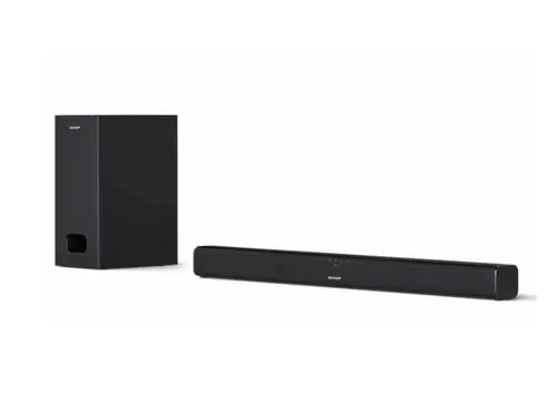 Аудио система, Sharp Soundbar HT-SBW110, SLIM 180W 2.1 Wired Subwoofer, HDMI & BLUETOOTH, wireless music streaming, HDMI ARC/CEC, 3.5mm Aux-in, Digital Optical Audio Input, Matt black - image 2