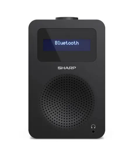 Радио, Sharp Radios DR-430(BK), DIGITAL RADIO, Bluetooth 5.0, 5W, 20 DAB+/DAB/FM, Auto time/date, LCD Display, Dual alarm, 3.5mm Headphone jack / line-out, Black - image 1