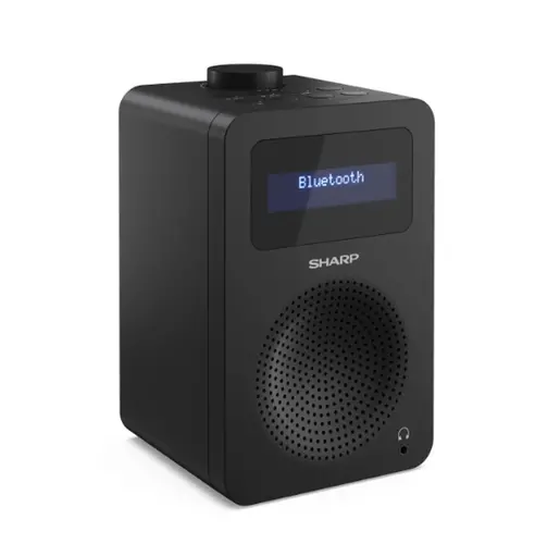 Радио, Sharp Radios DR-430(BK), DIGITAL RADIO, Bluetooth 5.0, 5W, 20 DAB+/DAB/FM, Auto time/date, LCD Display, Dual alarm, 3.5mm Headphone jack / line-out, Black - image 2