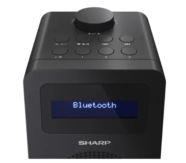 Радио, Sharp Radios DR-430(BK), DIGITAL RADIO, Bluetooth 5.0, 5W, 20 DAB+/DAB/FM, Auto time/date, LCD Display, Dual alarm, 3.5mm Headphone jack / line-out, Black - image 5