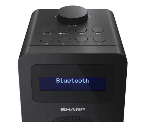 Радио, Sharp Radios DR-430(BK), DIGITAL RADIO, Bluetooth 5.0, 5W, 20 DAB+/DAB/FM, Auto time/date, LCD Display, Dual alarm, 3.5mm Headphone jack / line-out, Black - image 5