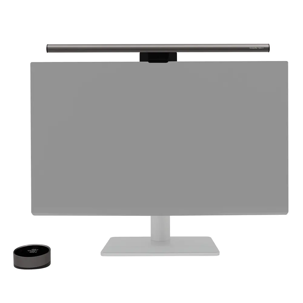 Лампа за четене за монитор BenQ ScreenBar Halo 2 - Тъмно сива - image 8