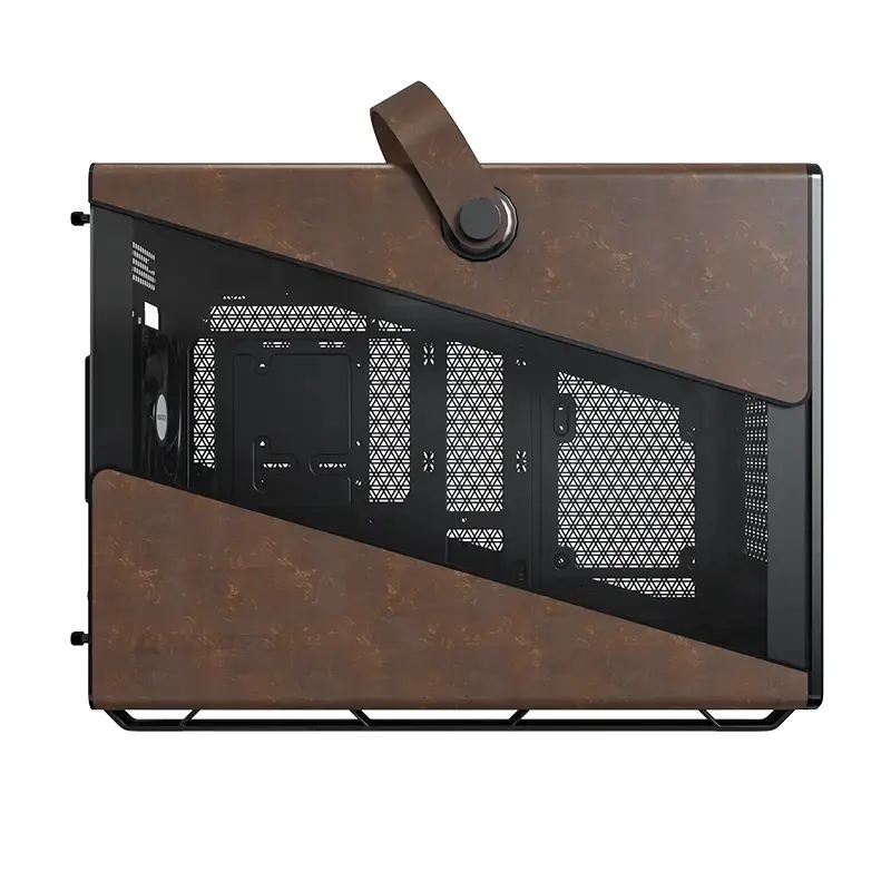 Montech carcasă Case mATX - Heritage PRO (B) - USB-C, piele, 4 ventilatoare de 120 mm - image 3