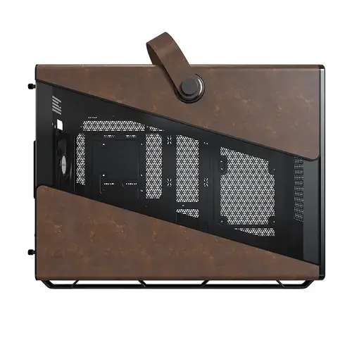 Montech carcasă Case mATX - Heritage PRO (B) - USB-C, piele, 4 ventilatoare de 120 mm - 4